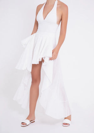 FALDA FLAMENCA BLANCA