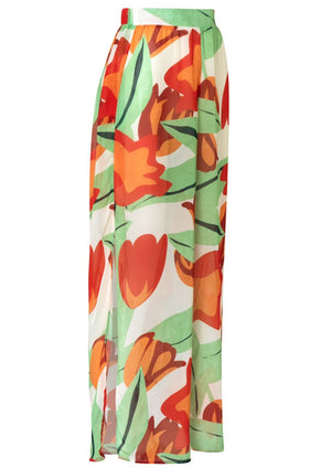 PANTALÓN FLORES ROJAS