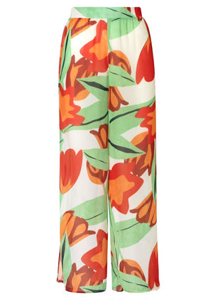 PANTALÓN FLORES ROJAS