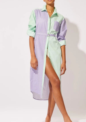CAMISA LARGA RAYADA